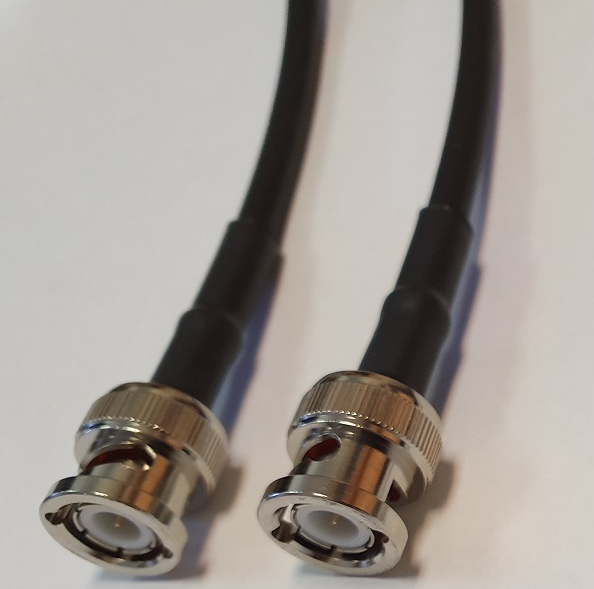 Antenna Cable FF195 Low Loss coax with BNC-male to BNC-male 100cm