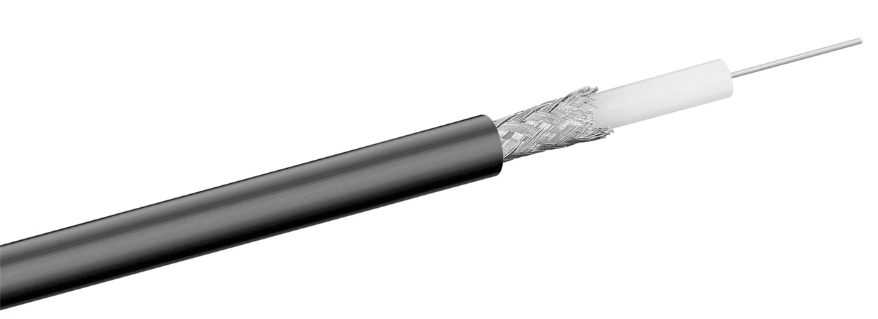RG-58 Coaxial Cable, Double Shielded, 100 meters