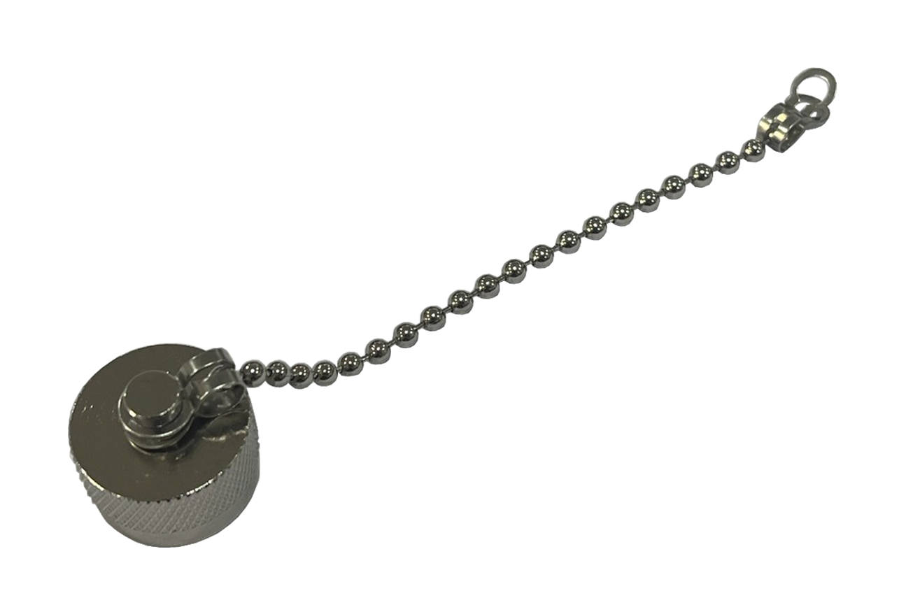 N-male protective cap with chain